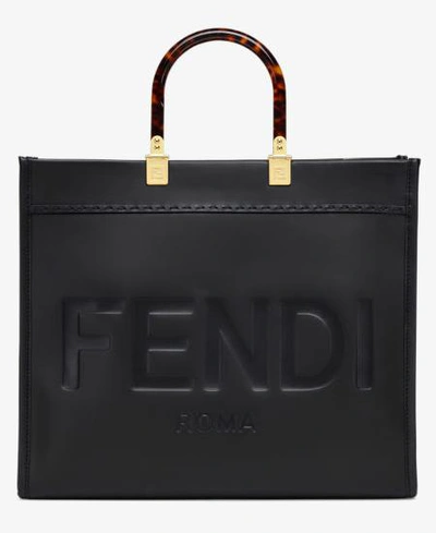 Fendi "sunshine" Medium Hand Bag In Black