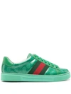 GUCCI GUCCI ACE GG CRYSTAL SNEAKERS