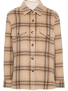 ISABEL MARANT ISABEL MARANT FAXONA CHECKED WOOL COAT