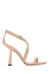 Jimmy Choo 100mm Jessica Leather Sandals In Macaron