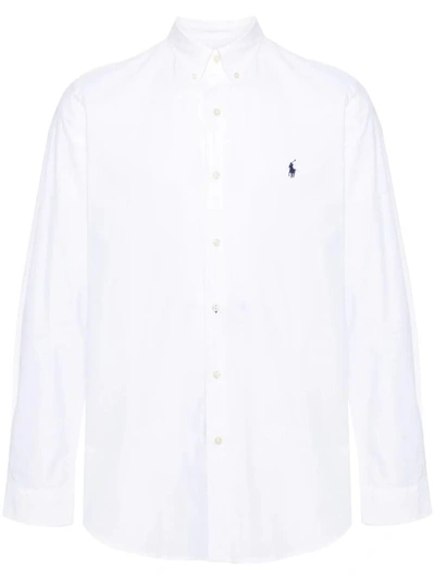 Polo Ralph Lauren Polo Pony Cotton Shirt In White