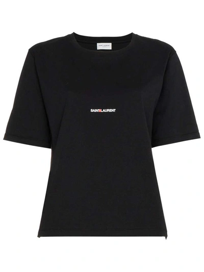 SAINT LAURENT SAINT LAURENT LOGO PRINT T-SHIRT CLOTHING