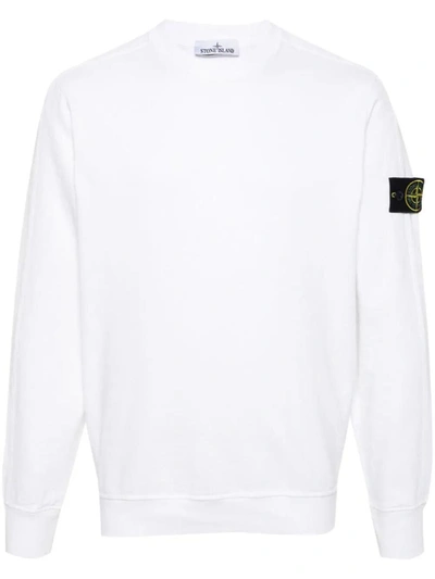 Stone Island Crewneck Sweatshirt Clothing In White