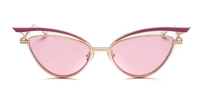 Valentino V-glassliner - Gold / Violet Sunglasses
