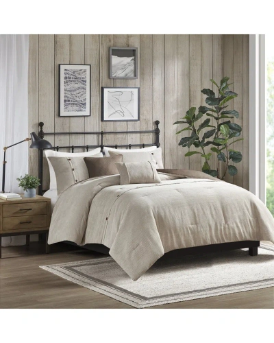 Madison Park Andes Corduroy Comforter Set In Neutral