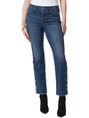 JESSICA SIMPSON WOMENS STRAIGHT BOOT BUTTON SLITS BOOTCUT JEANS