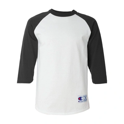 Champion Three-quarter Raglan Sleeve Baseball T-shirt In White