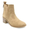 BLOWFISH WOMEN'S BEAM BOOTS IN ALMOND OILED VEGAN SUEDE