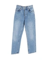 REFORMATION CYNTHIA HIGH RISE JEANS IN BLUE COTTON