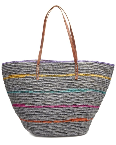 Mar Y Sol Ceilo Raffia Tote In Multi