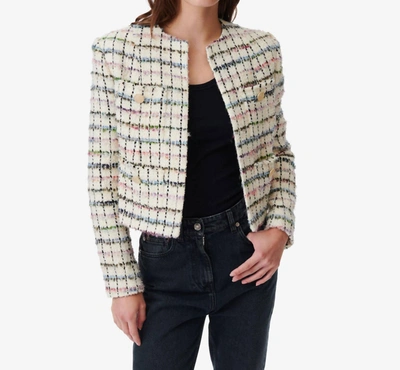 Iro Miora Tweed Jacket In Multicolor In Beige