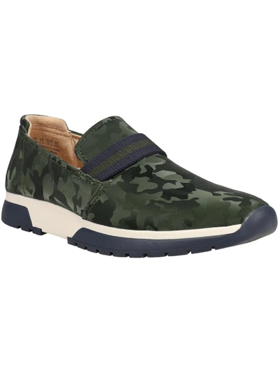 Lifestride Haddie Womens Camo Slip On Loafers In Green