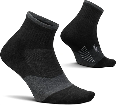 Feetures Unisex Trail Socks Max Cushion In Charcoal In Grey