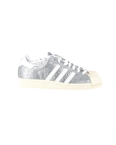 Adidas Originals Adidas Superstar 80s Sneakers In Silver Leather