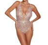 Cosabella Paradiso Plunge Teddy Parad2212 In Mandorla In Silver