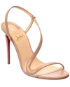 Christian Louboutin Rosalie 100 Leather Sandal In Beige