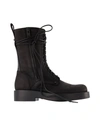 ANN DEMEULEMEESTER MAXIM ANKLE BOOTS IN BLACK LEATHER