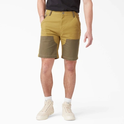 Dickies Contrast Chap Front Shorts, 9" In Yellow