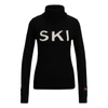 Hugo Boss Boss X Perfect Moment Slogan Sweater In Virgin Wool In Black