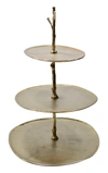 Classic Touch Decor 3 Tiered Gold Centerpiece