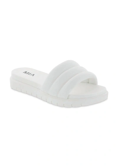 Mia Mishel Sandals In White Napp