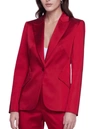 L Agence Chamberlain Colorblock Satin Blazer In Multi
