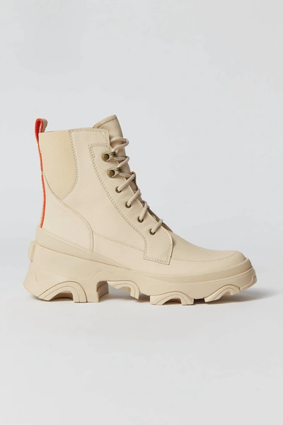 Sorel Brex Lace-up Boot In Bleached Ceramic