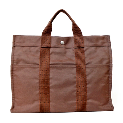 Hermes Herline Synthetic Tote Bag () In Brown