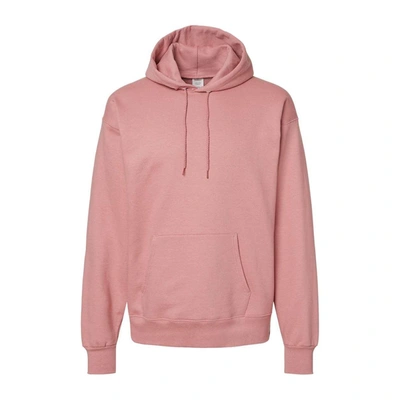 Hanes Ultimate Cotton Hooded Sweatshirt In Pink