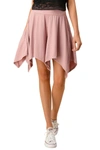 BLUMIN WOMEN'S FLOWY ASYMMETRICAL SHORTS IN MAUVE
