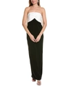 TOCCIN DRAPED BOW GOWN