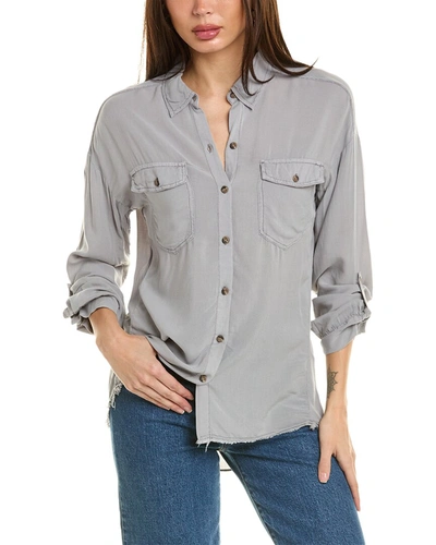 Xcvi Wearables Whitson Shirt In Grey