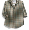 FRANK & EILEEN WOMEN'S BARRY FLANNEL BUTTON UP IN CAMEL GREEN CHECK