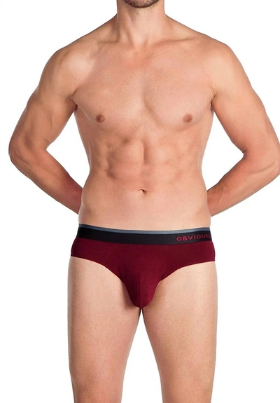 Obviously Primeman Brief In Maroon In Red
