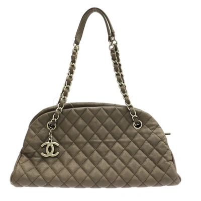 Pre-owned Chanel Mademoiselle Leather Shoulder Bag () In Brown