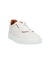 Bally Man Sneakers Off White Size 9 Bovine Leather In White