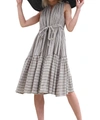 Eva Franco Nixi Dress In Zanzibar Stripe In Multi