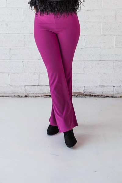Merci Paint The Town Pants In Electric Magenta In Pink