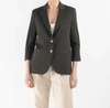 Twp Boyfriend Blazer In Military In Black
