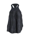 Shop Isabel Marant Racerback Pleated Blouse In Black Silk
