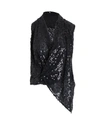 Victoria Beckham Symmetric Top In Black Sequin In Black