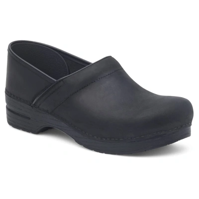 Dansko Women's Professional Clog - Narrow Width In Black Oiled In Multi