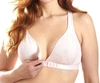 LEADING LADY CROSSOVER FRONT CLOSURE RACER BACK LEISURE BRA IN PINK