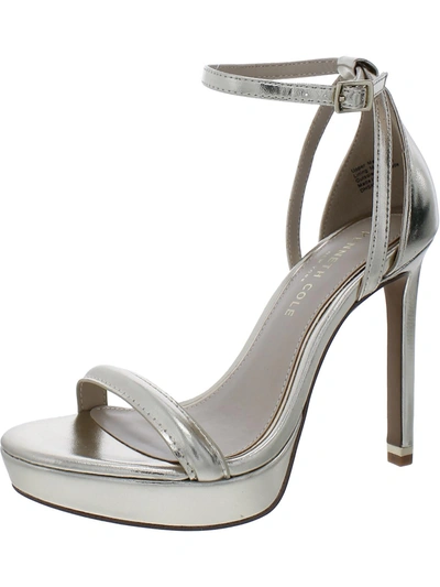 Kenneth Cole Reaction Nya Womens Buckle Pumps In Silver