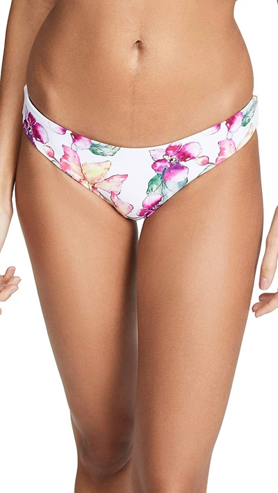 Pq Swim Reversible Full Coverage Hipster Bikini Bottom In Wild Orchid In Multi