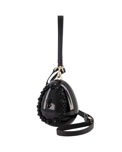 Simone Rocha Egg Bead-embellished Clutch Bag In Black