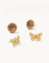 SPARTINA 449 MONARCH STUD EARRING SET IN GOLD