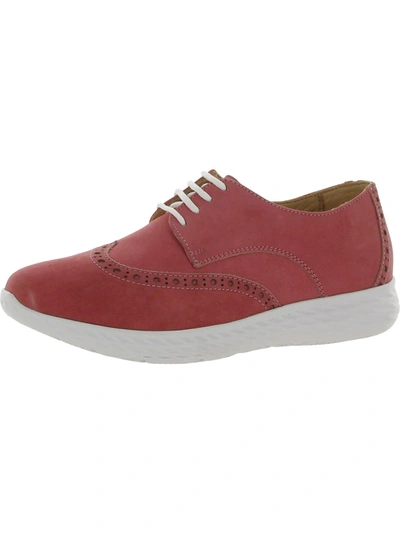 Driver Club Usa Raleigh Womens Leather Baroque Oxfords In Red