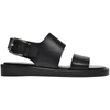 ANN DEMEULEMEESTER LORE SANDALS IN BLACK LEATHER