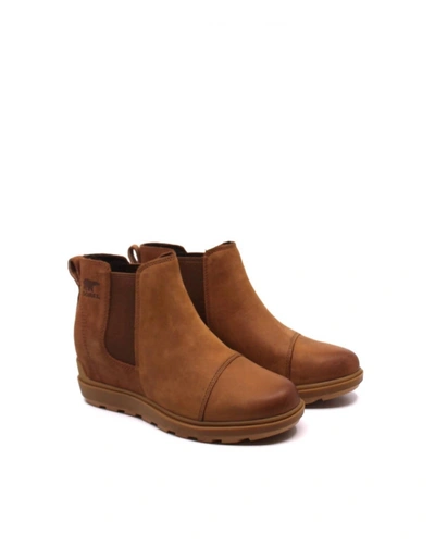 Sorel Evie Ii Wedge Chelsea Boot In Taffy/gum In Brown